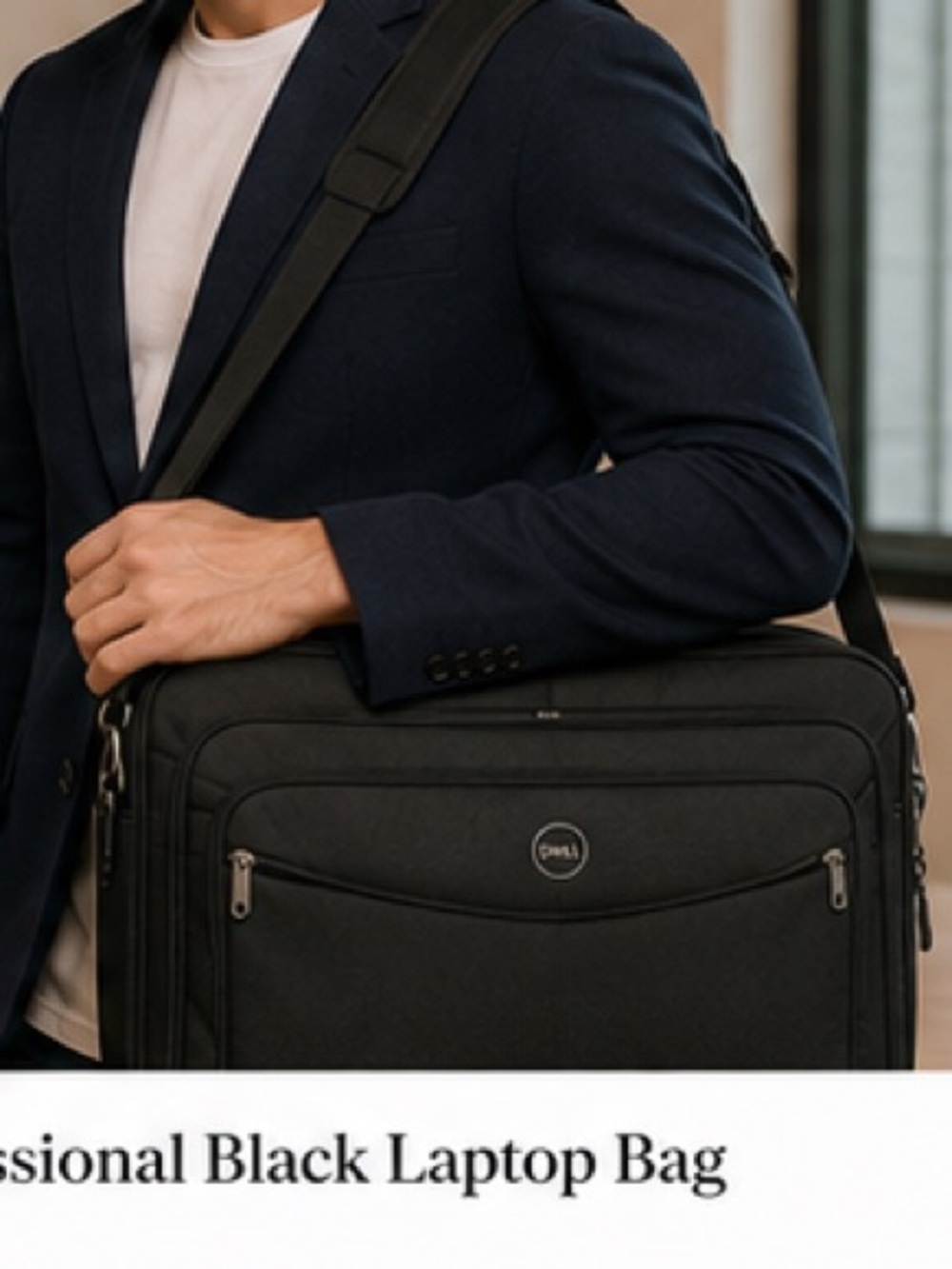 Dell Professional Black Laptop Bag